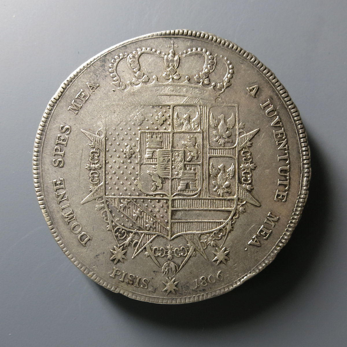 イタリア　トスカーナ大公国　1 Francescone 銀貨　古銭 貨幣博物館 | トスカナ Francescone 1806