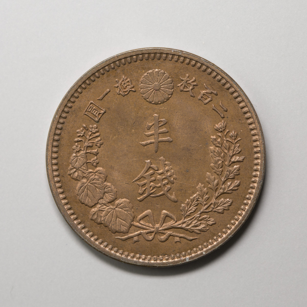 貨幣博物館 | 半銭銅貨 明治16年