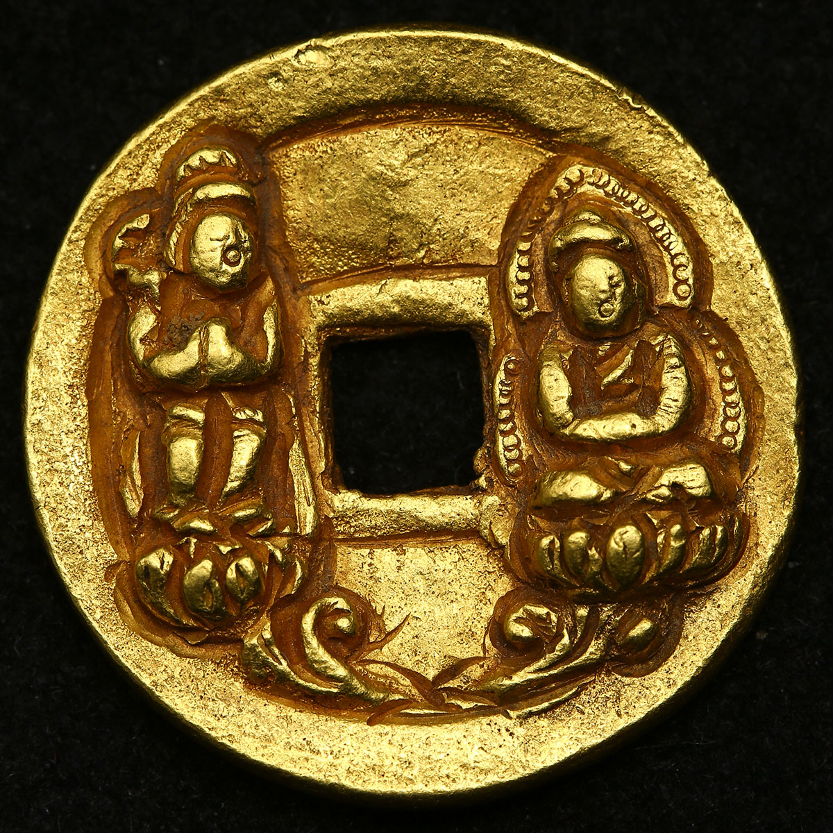 貨幣博物館 | 北宋(BeiSong) 淳化元宝背仏像 金貨 美品