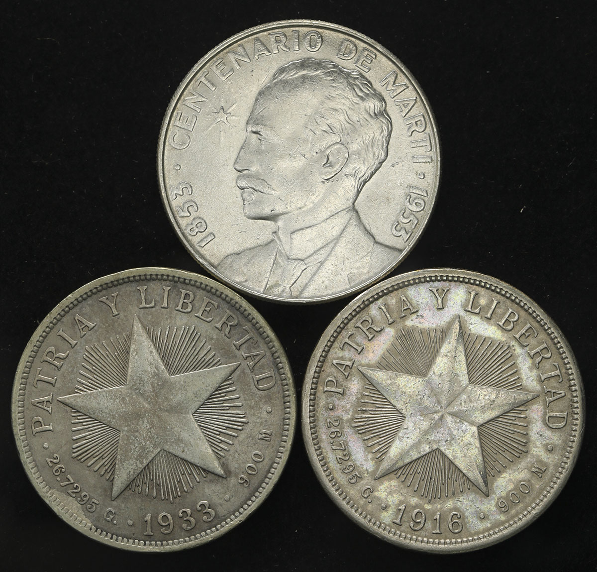 Coin Museum | CUBA キューバ キューバ記念銀貨 1Peso(×3) 計3枚組 3 pcs