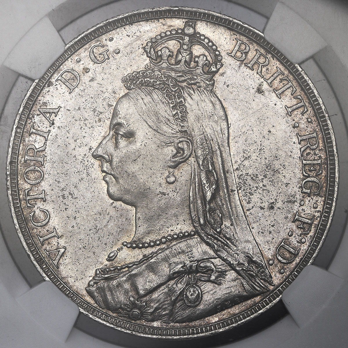 イギリス1889年 ビクトリア クラウン本物保証 貨幣博物館 | GREAT BRITAIN Victoria ヴィクトリア(1837~1901) Crown 1890
