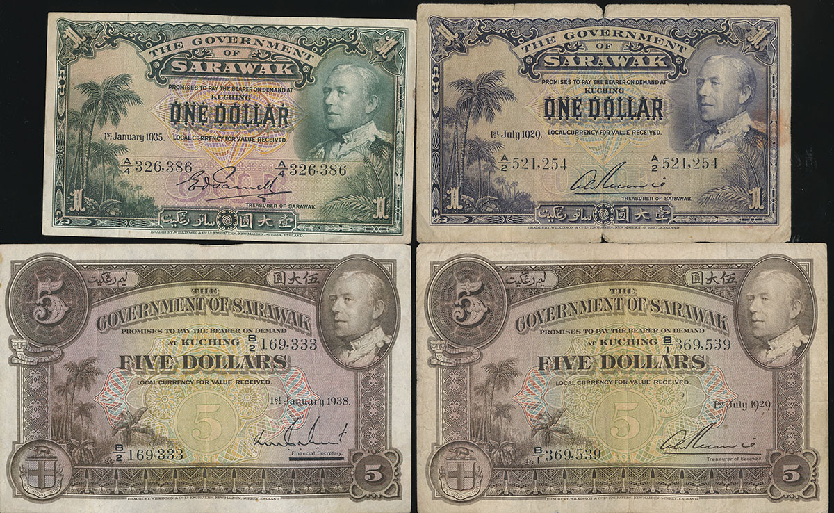 貨幣博物館 | Sarawak サラワク 10Cents(×1),Dollars(×2