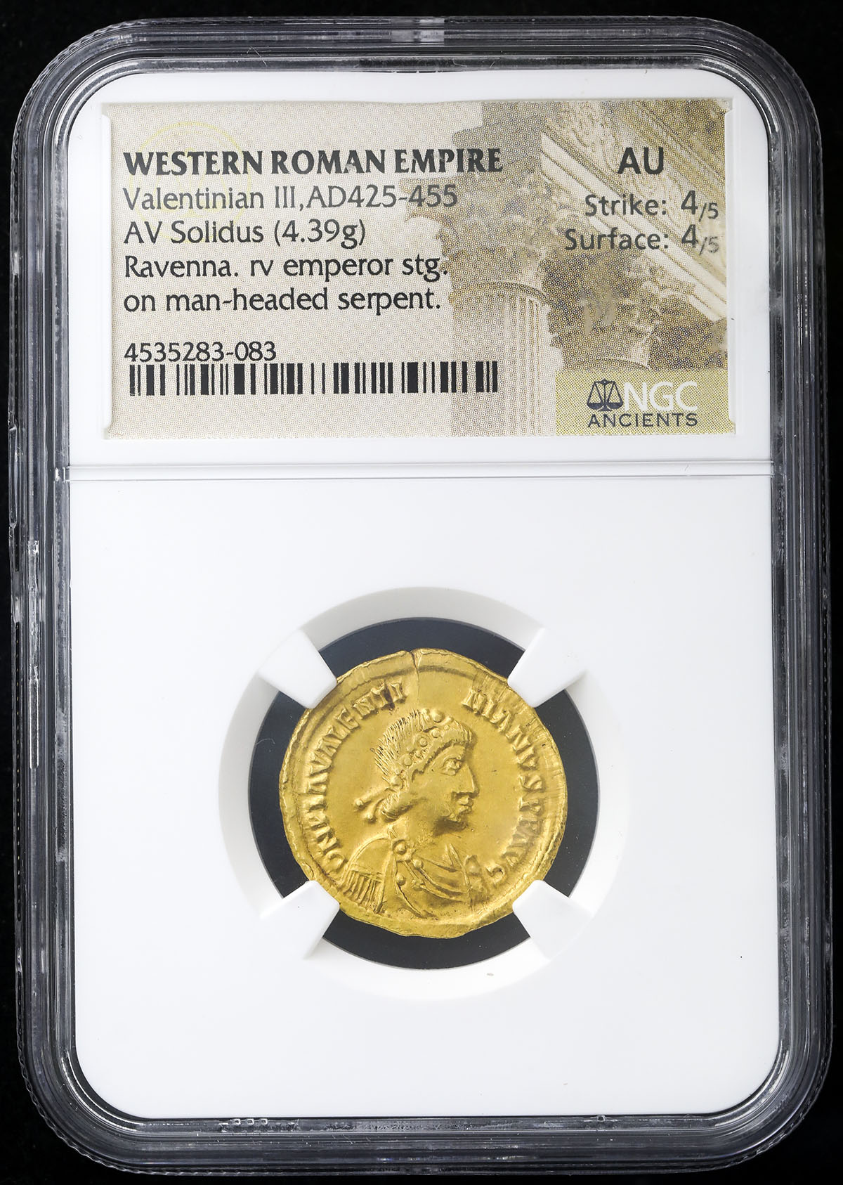 貨幣博物館 | Western Roman Empire 西ローマ帝国 AV Solidus