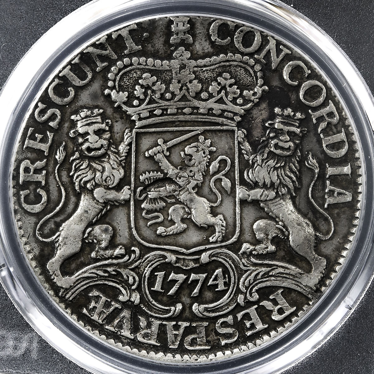 貨幣博物館 | NETHERLANDS Zeeland ゼーラント Ducaton 1774 洗浄 VF