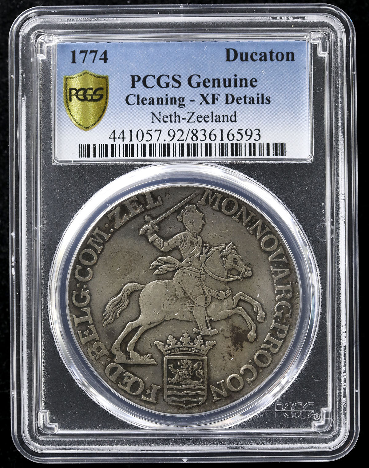T*D様 古銭 貨幣博物館 | NETHERLANDS Zeeland ゼーラント Ducaton 1774 洗浄 VF