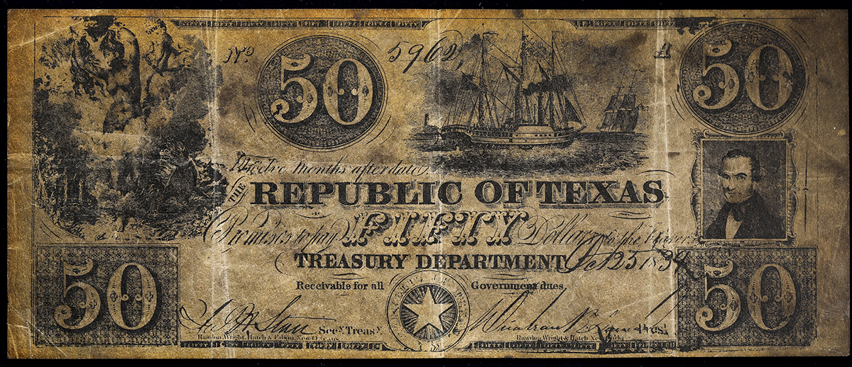 テキサス州古紙幣