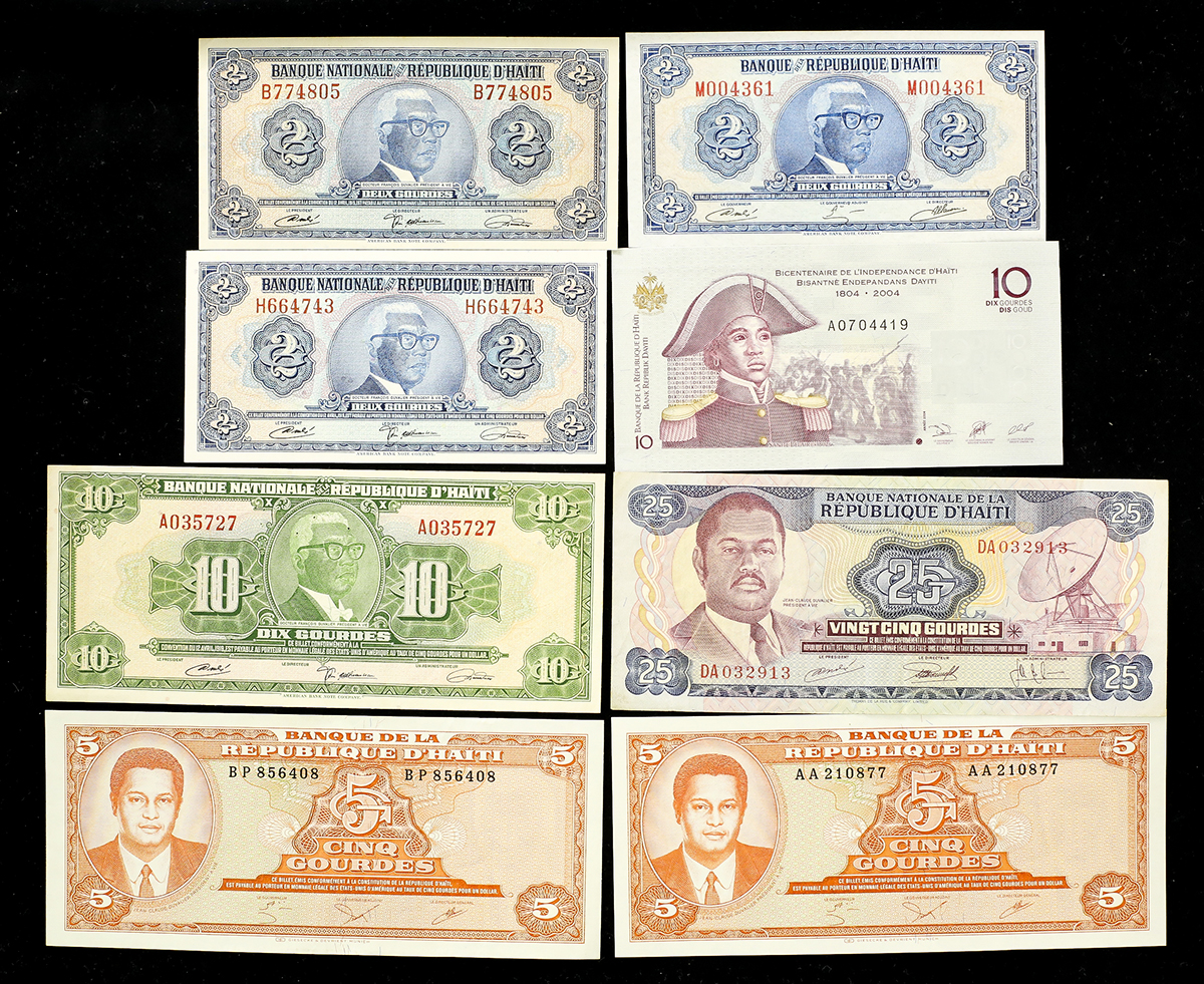 貨幣博物館 | HAITI ハイチ Paper Money 紙幣各種 VF~UNC