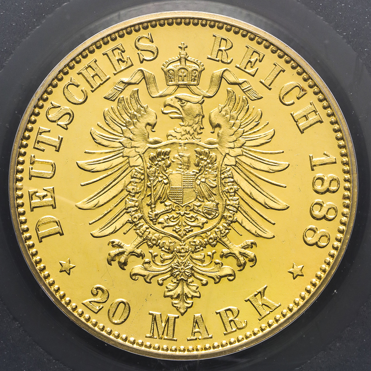 貨幣博物館 | GERMANY Prussia プロイセン 20Mark 1888A Proof AU