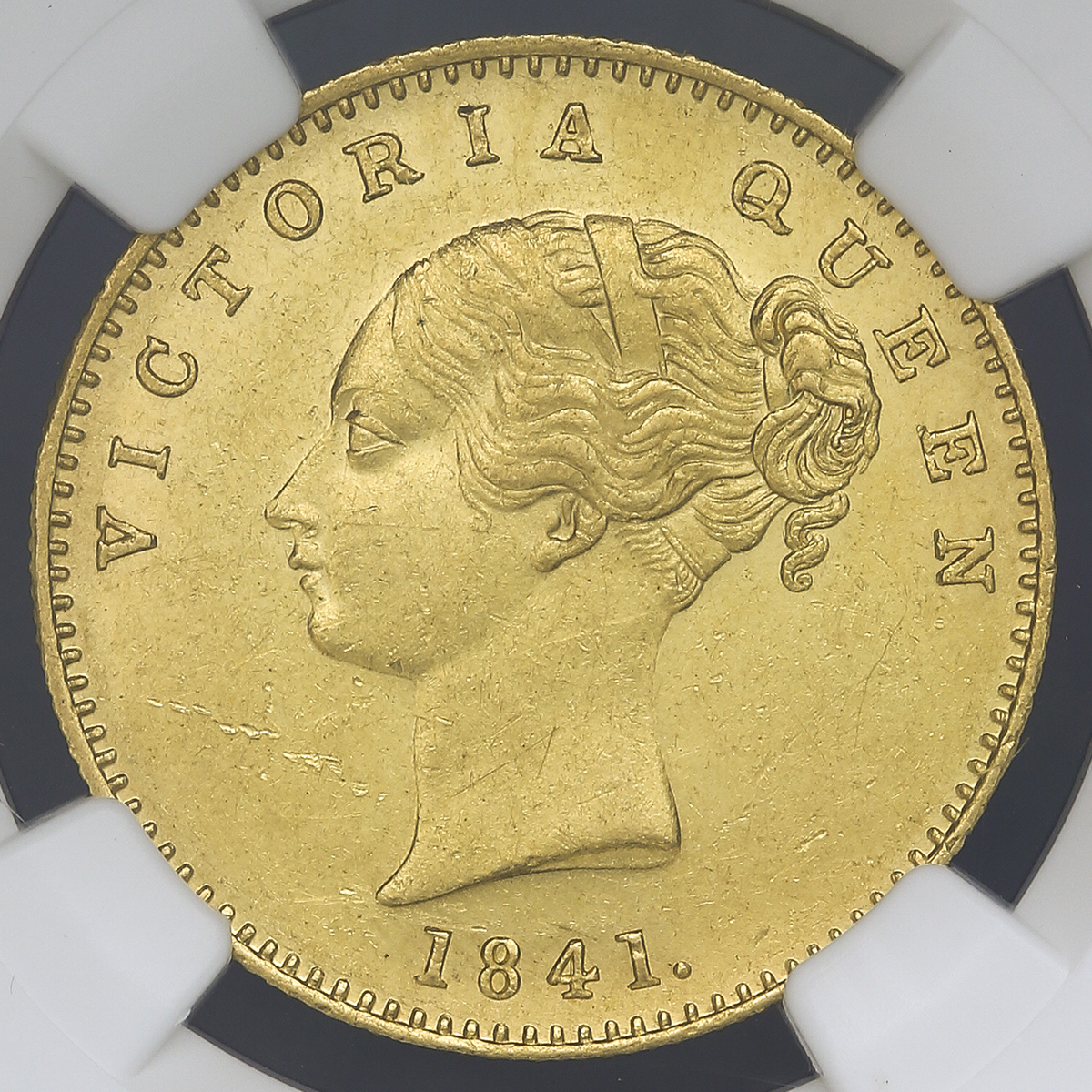 auction,NGC-MS62 INDIA British India イギリス領インド Mohur 1841（B&C） AU/UNC