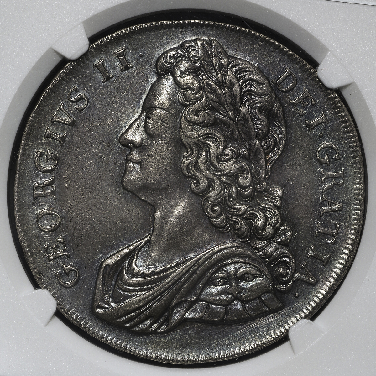 钱币博物馆 Great Britain George Ii ジョージ2世 1727 60 Crown 1739 トーン Unc