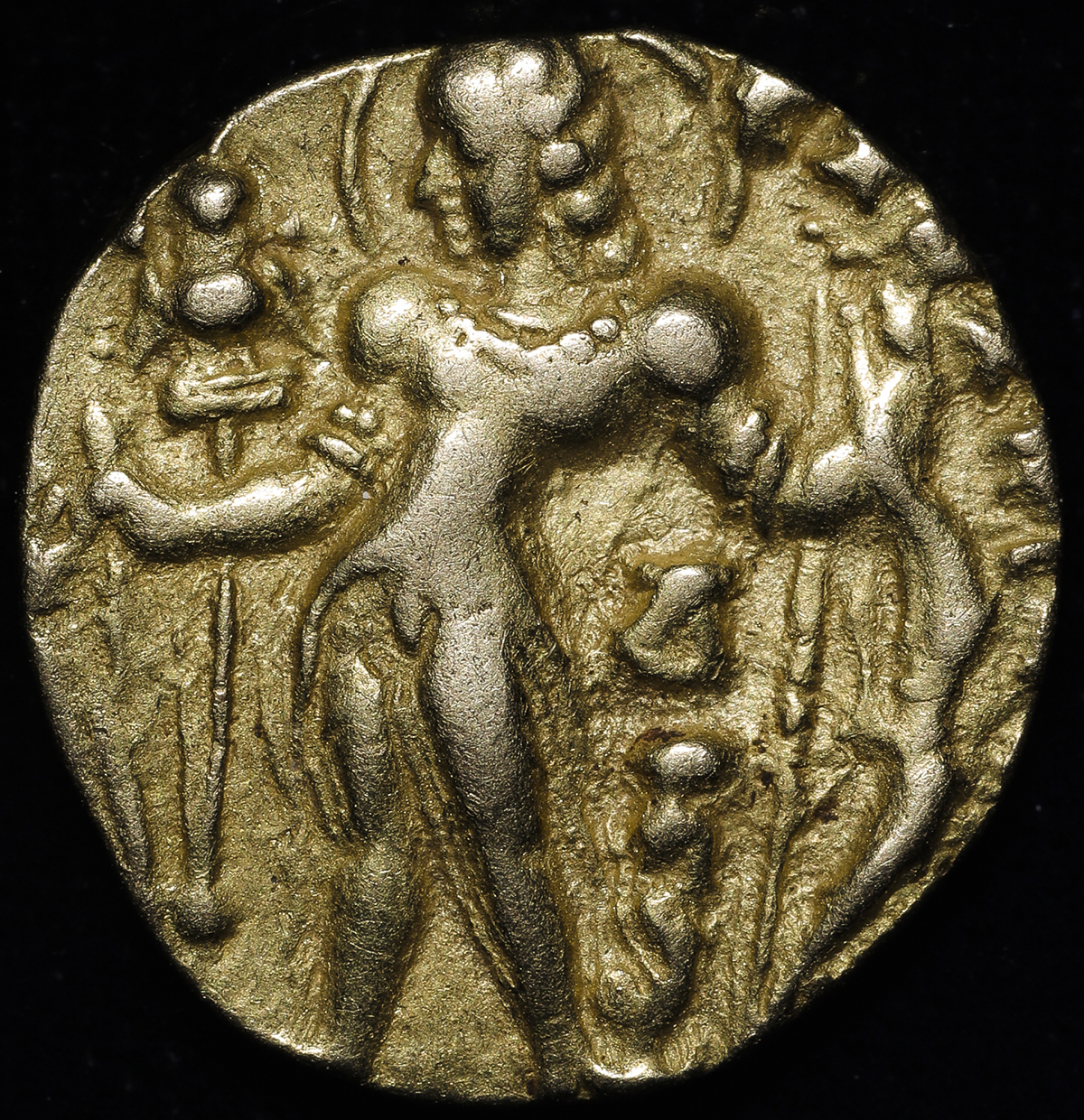 貨幣博物館 | INDIA Gupta 古代インド グプタ朝 AV Stater Chandragupta II チャンドラグプタ2世  AD380~414 VF