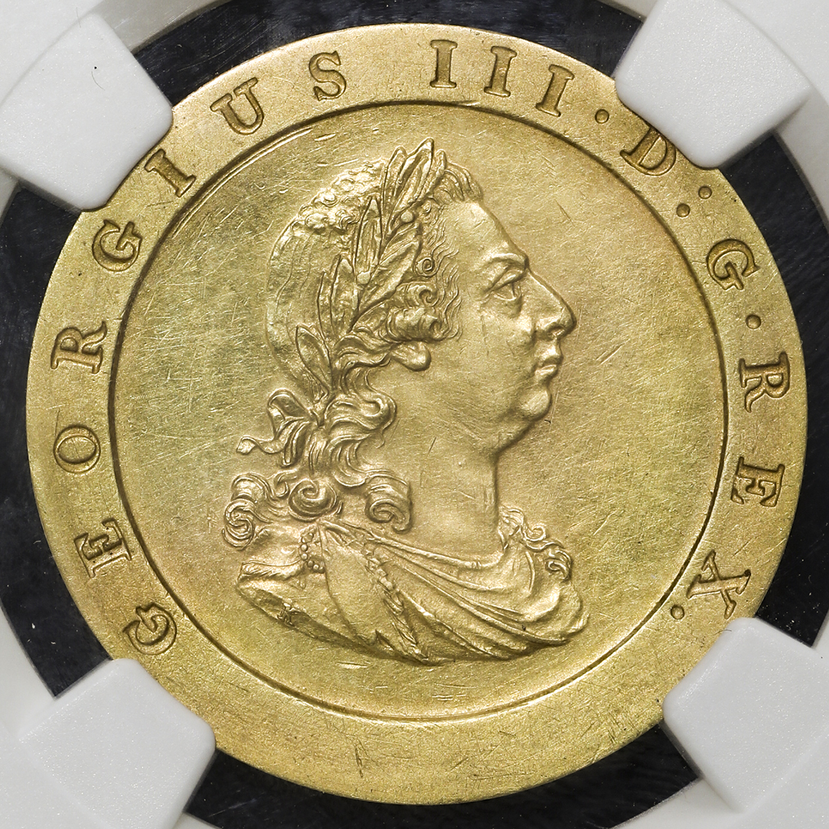 ☆1797 SOHO イギリス 2ペンス銅貨 ジョージ３世車輪銭 NGC AU DETAILS 