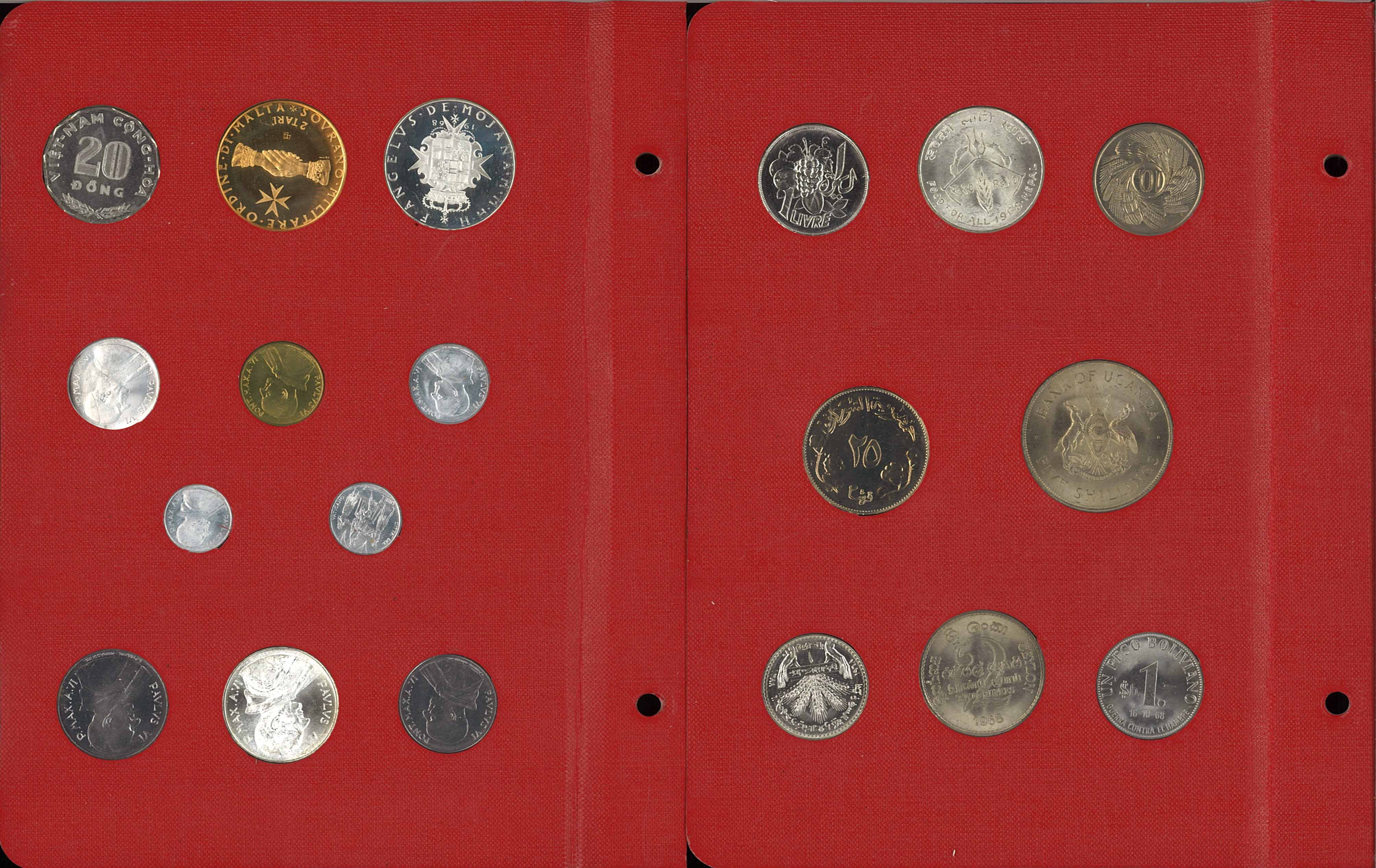 オークション,Lot of World coins 世界のコイン F.A.O アルバム4冊 ...