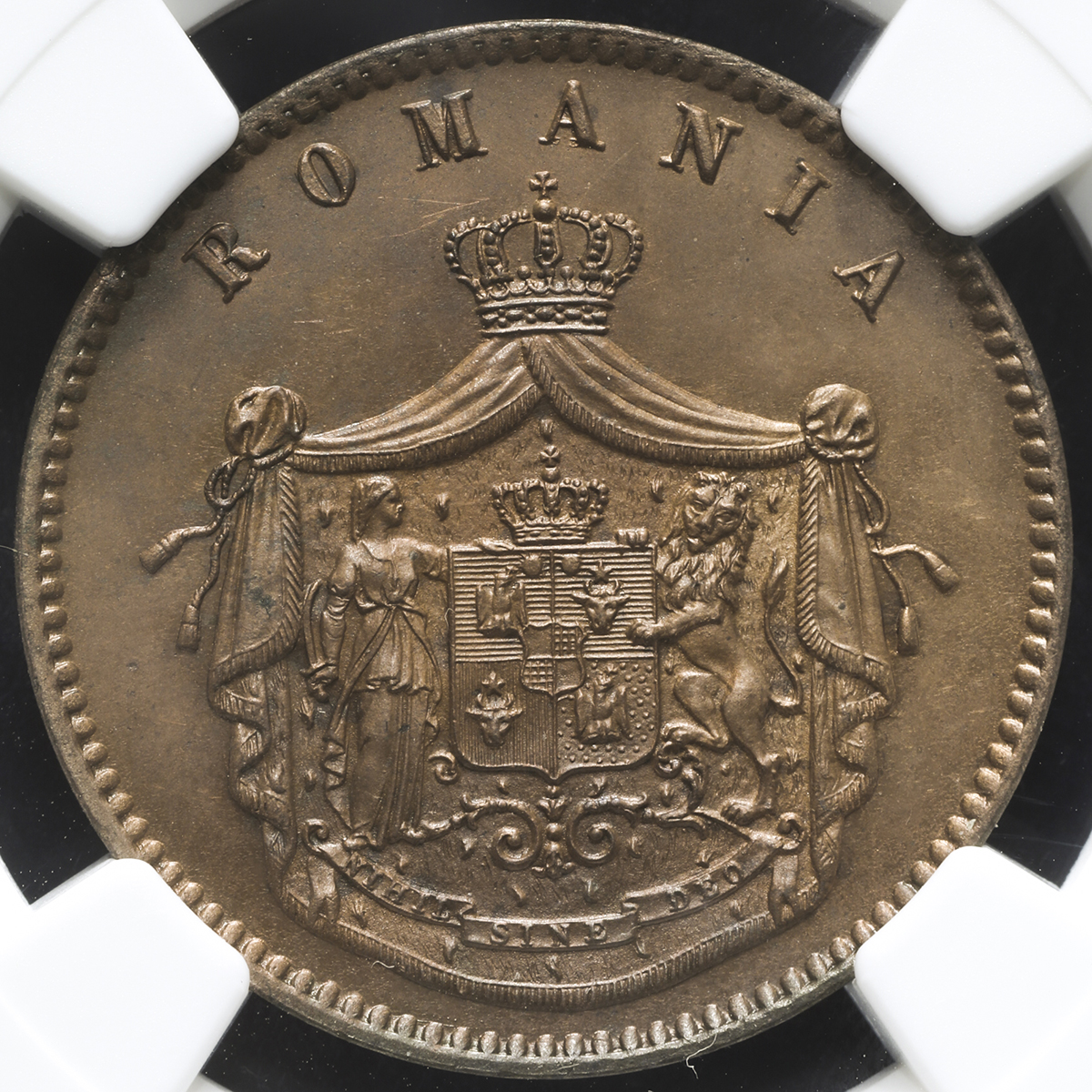 貨幣博物館 | ROMANIA ルーマニア 10Bani 1867 UNC