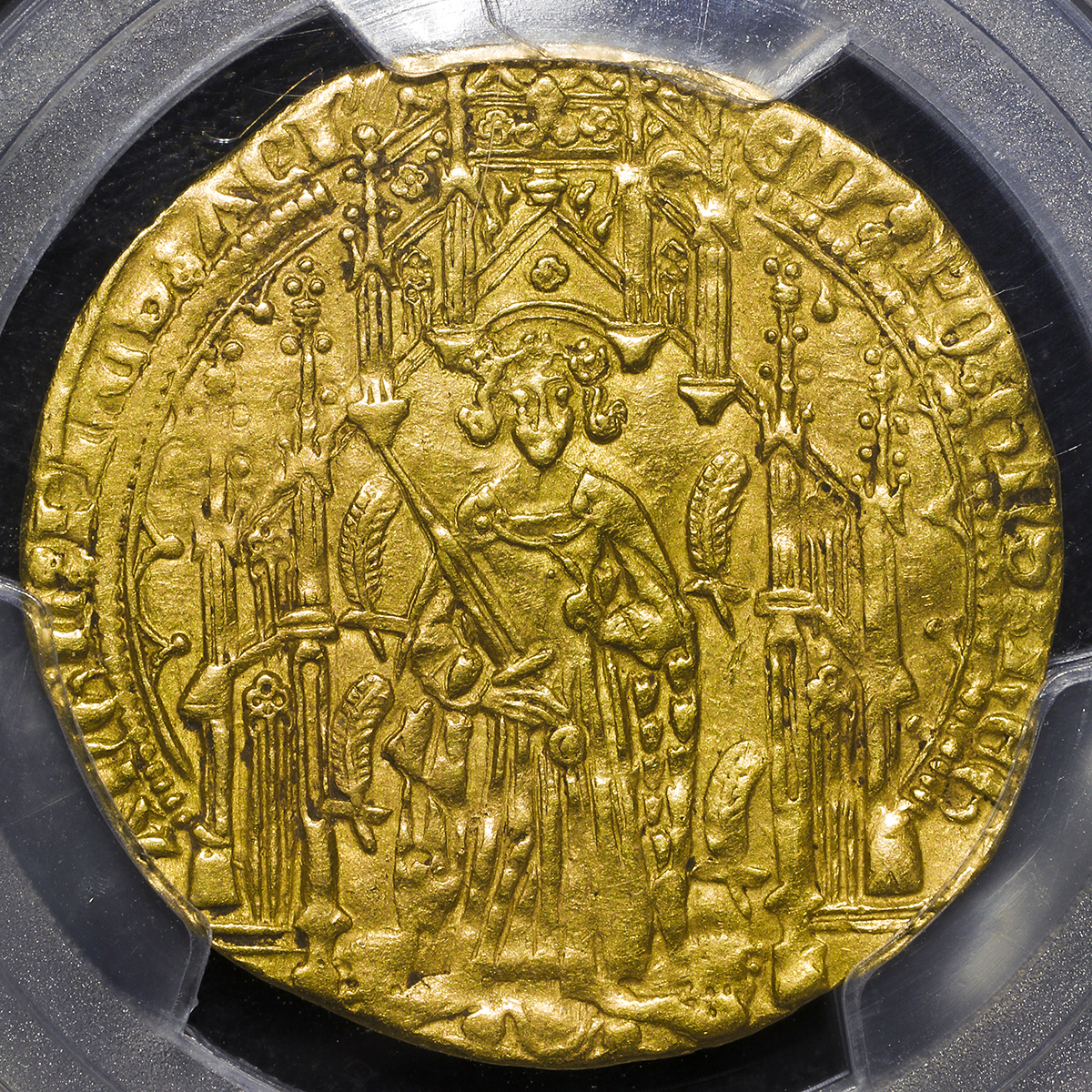 貨幣博物館 France Anglo Gallic Aquitaineアングロ ガリック アキテーヌ 1327 77 Pavillion Dor Nd 1362 72 Ef