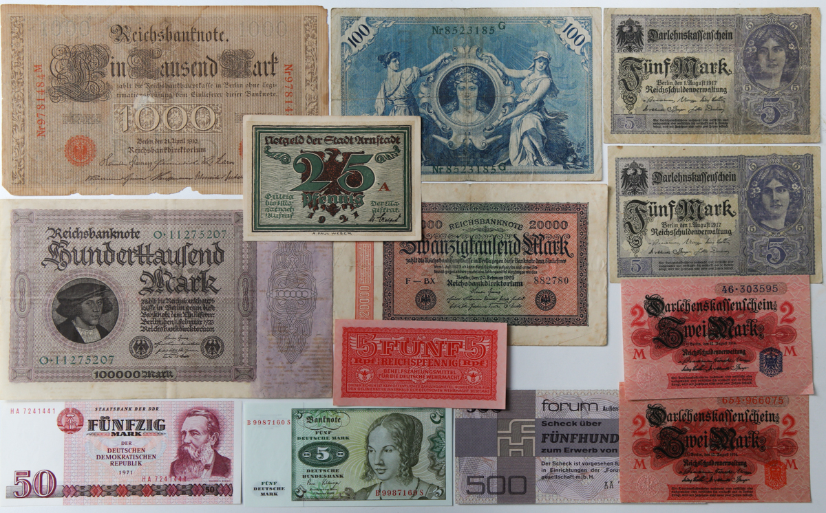 ドイツノートゲルト紙幣  古銭586番 古紙幣 紙モノ 古札 外国紙幣 海外紙幣