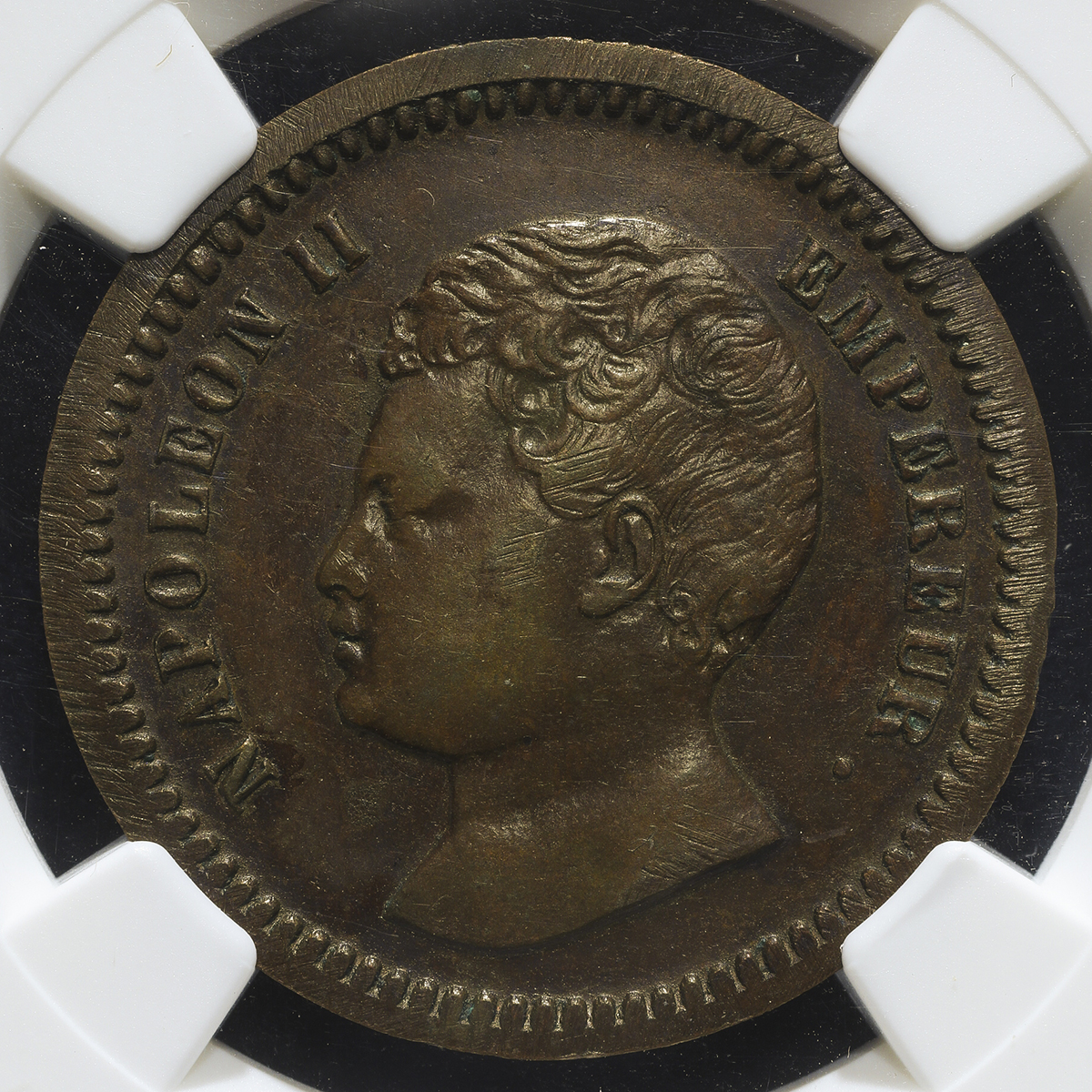 オークション France Napoleon Ii ナポレオン2世 Essai 10centimes 1816 Ngc Au58bn