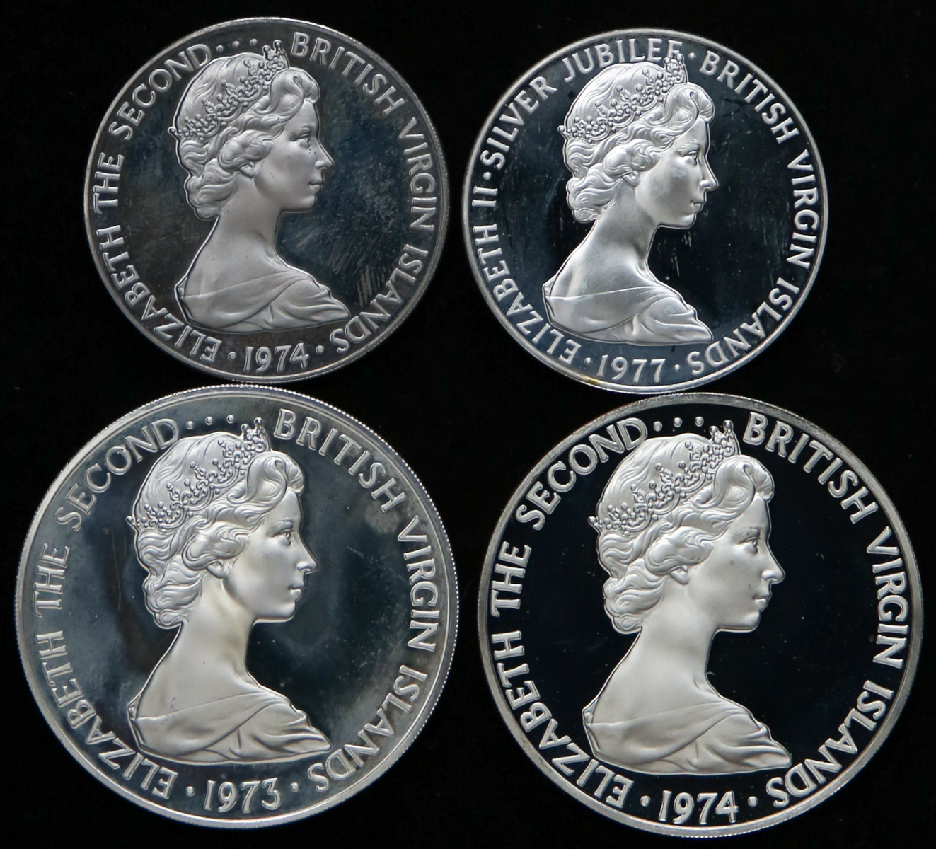 イギリス・バージン諸島 1975年 100ドル金貨 プルーフ エリザベス2世