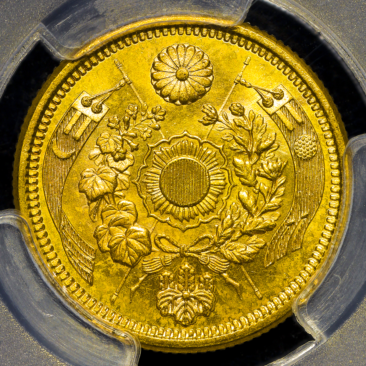 貨幣博物館 | 日本 旧五圓金貨 Old type 5Yen 明治8年(1875) -FDC