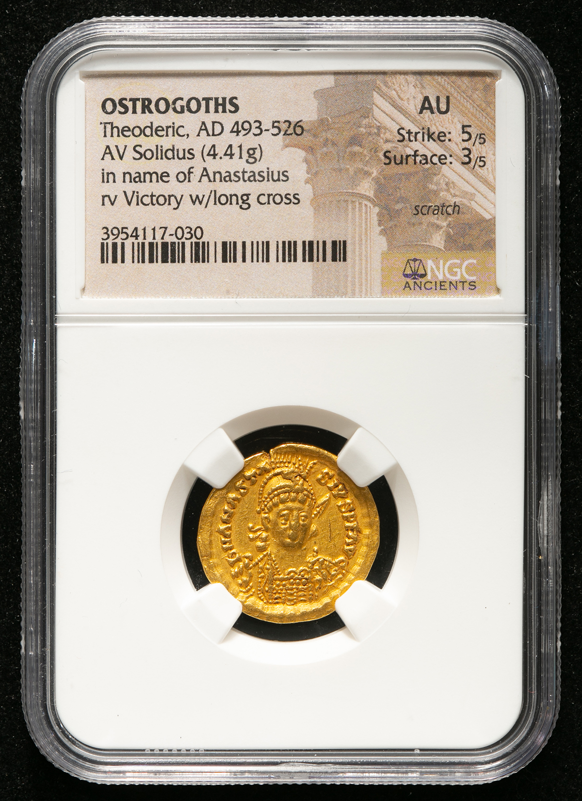 貨幣博物館 | Ostrogoths 東ゴート族 AV Solidus Theoderic