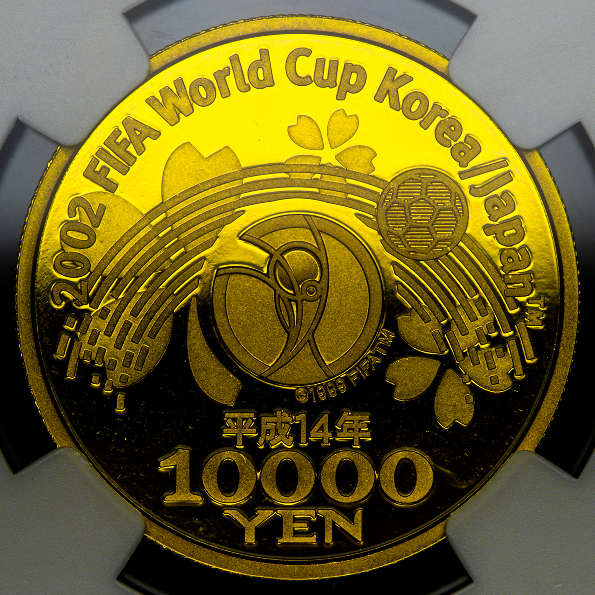 貨幣博物館 日本 02fifaワールドカップ記念一万円金貨 02 Fifa World Cup yen Gold 平成14年 02 Proof