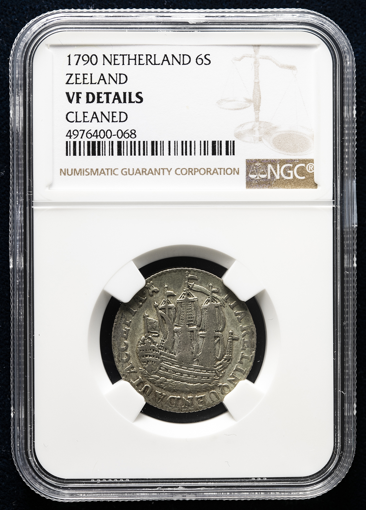 貨幣博物館 | NETHERLANDS Zeeland ゼーラント 6Stuivers in Silver