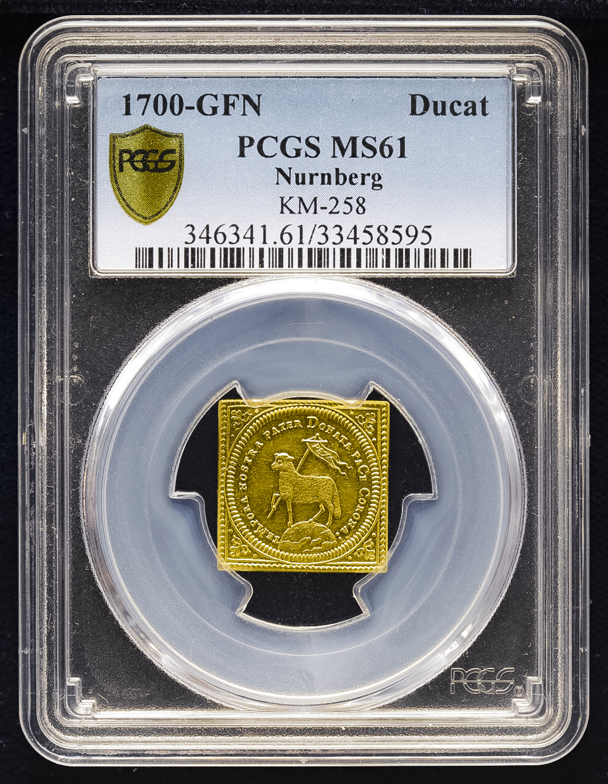 1700年 ドイツ ニュルンベルク 1/16 ラムダカット NGC MS64 ドイツ