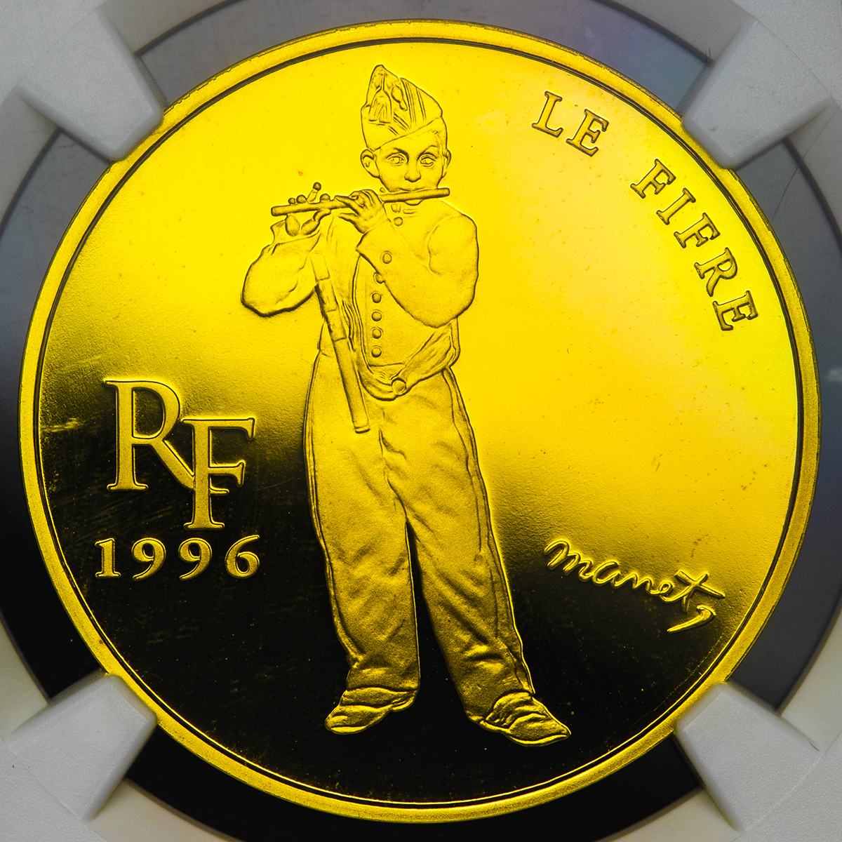 钱币博物馆 France 5th Rep 第五共和政 1958 100francs 15euro 1996 Proof