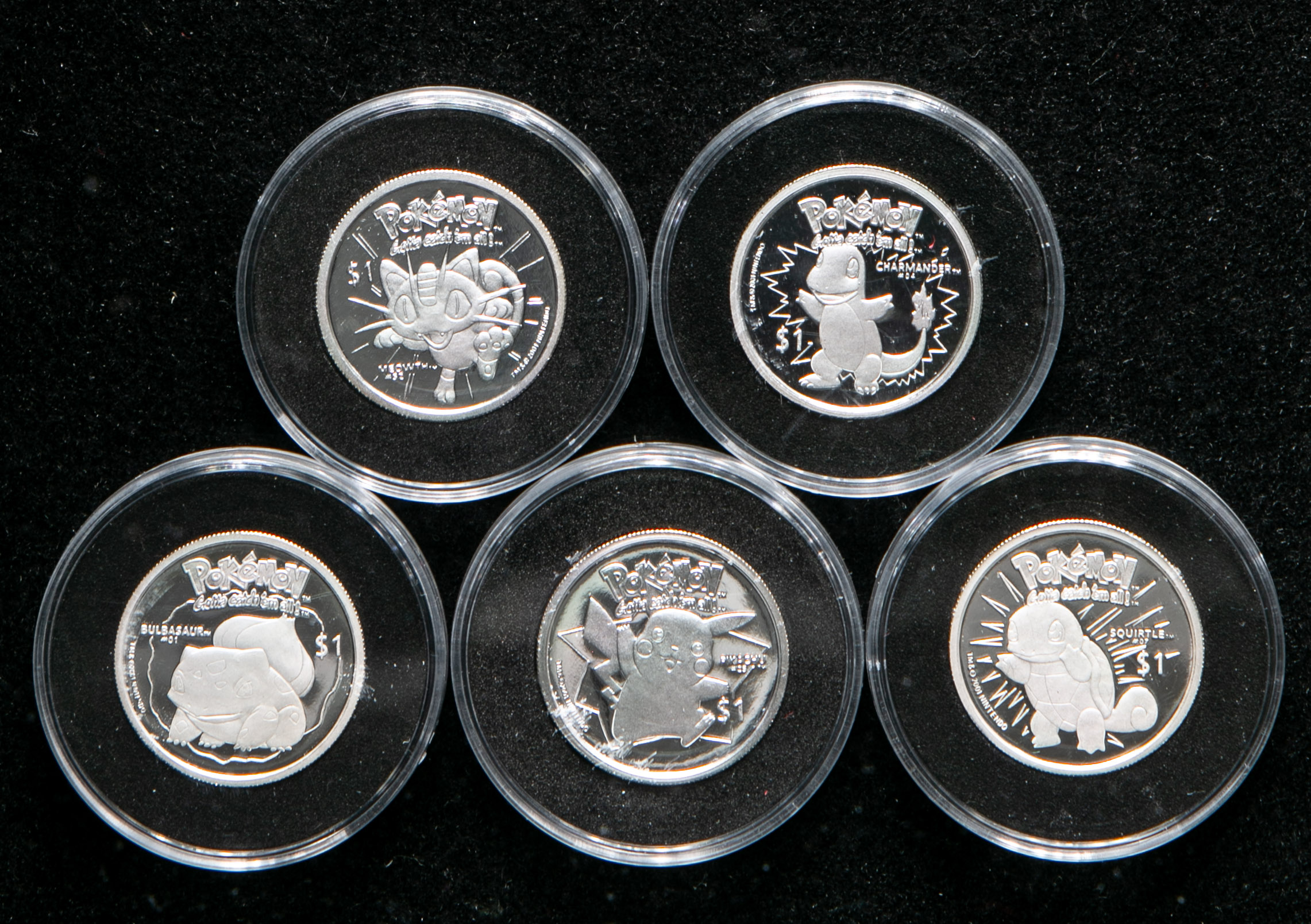 貨幣博物館 | NIUE ニウエ Dollar(×6) 2001 白銅貨(×1),銀貨(×5