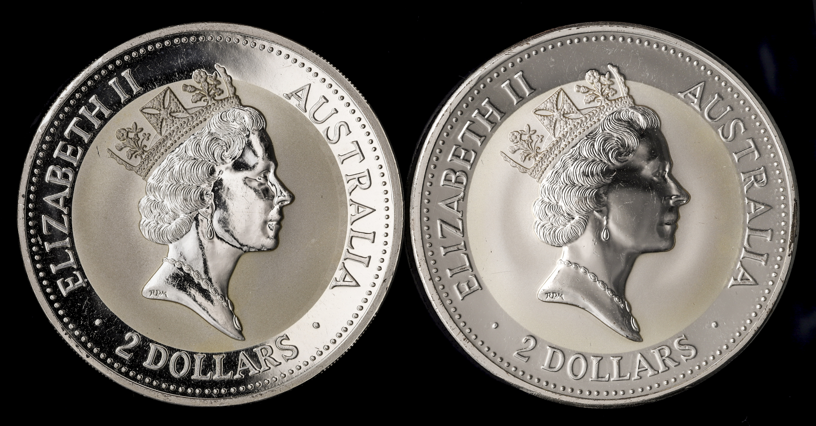 貨幣博物館 | AUSTRALIA オーストラリア 2Dollars 1993 2Oz銀貨2枚組