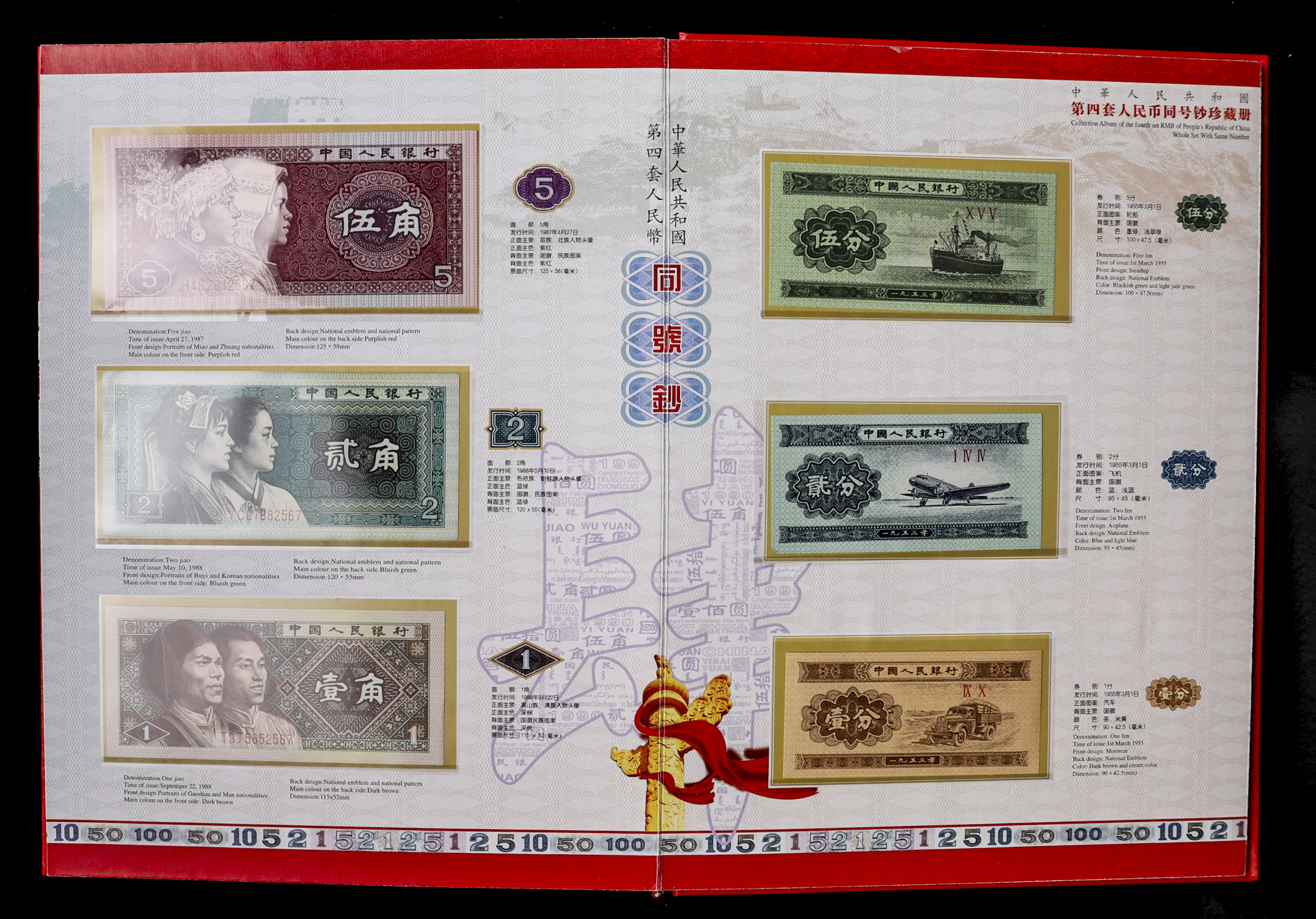 中国人民共和国 銀行第一集5 シリーズ コレクションアルバム 1(アジア