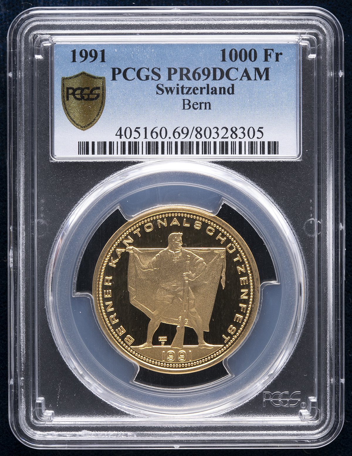 希少！第二位「2008年スイス近代射撃祭ジュネーブ」PCGS：PR69DC