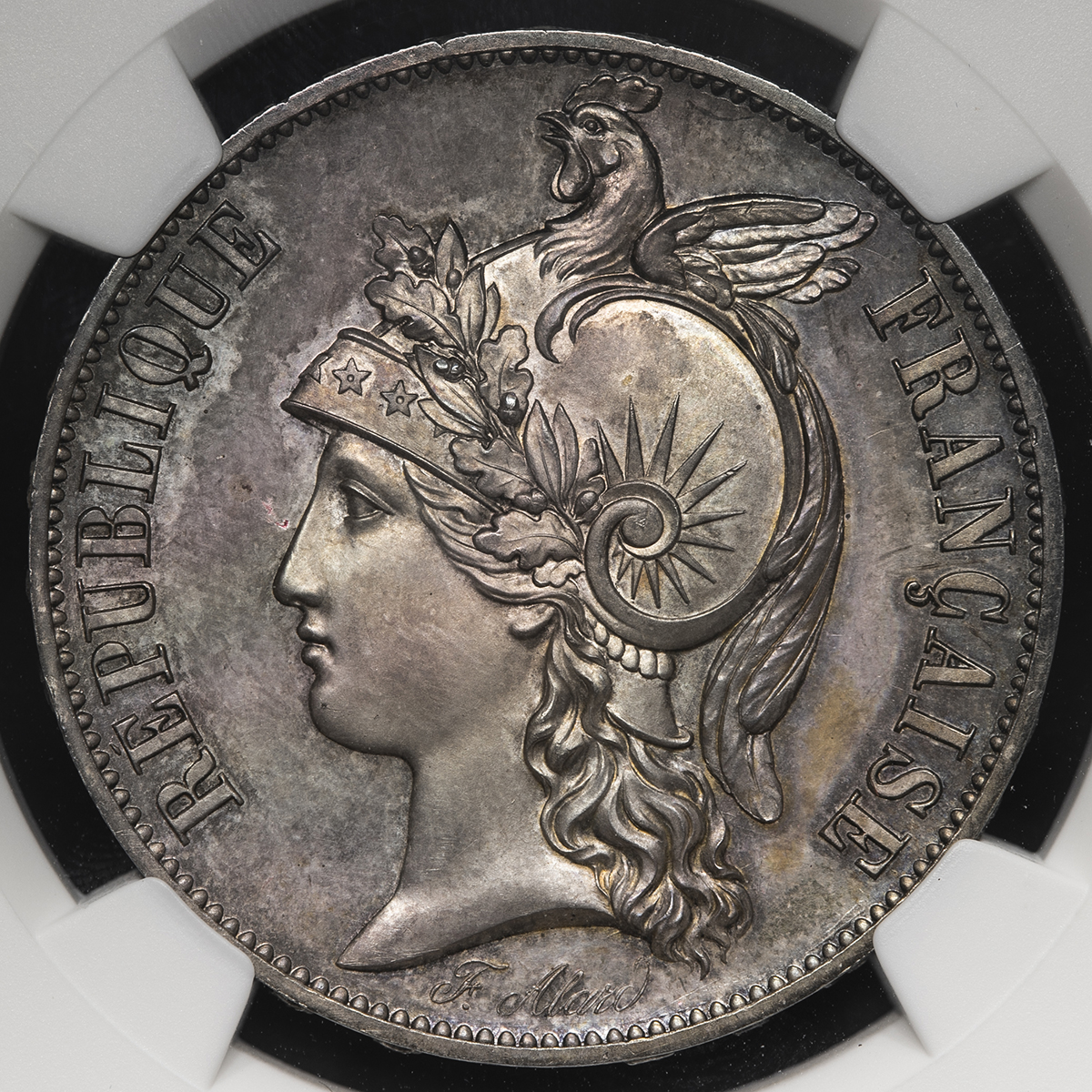 フランス □□ 1848年 女神像 5フラン 試鋳貨 □□ NGC MS-62 ...