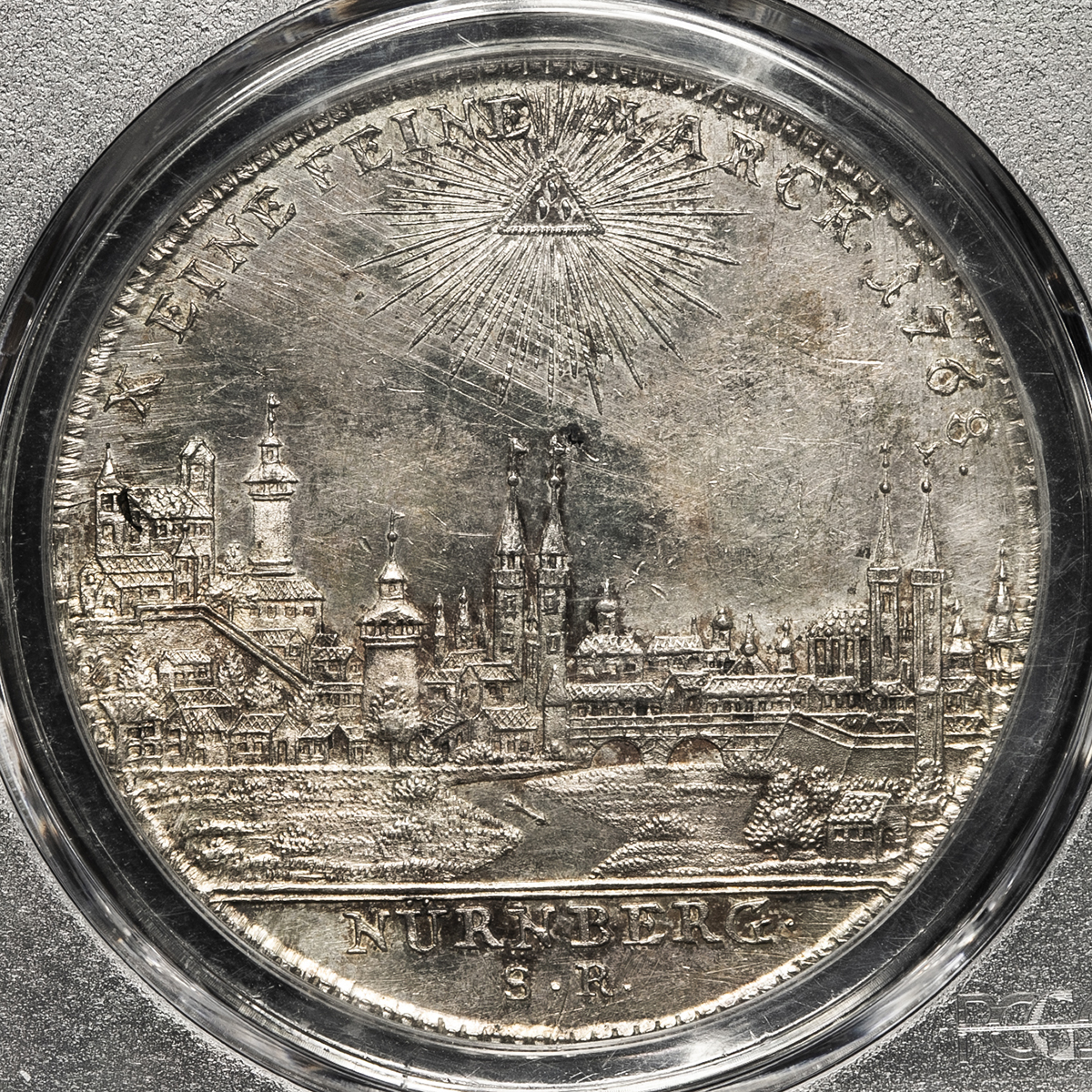 貨幣博物館 | GERMANY Nurnberg ニュルンベルク Taler 1768SR トーン
