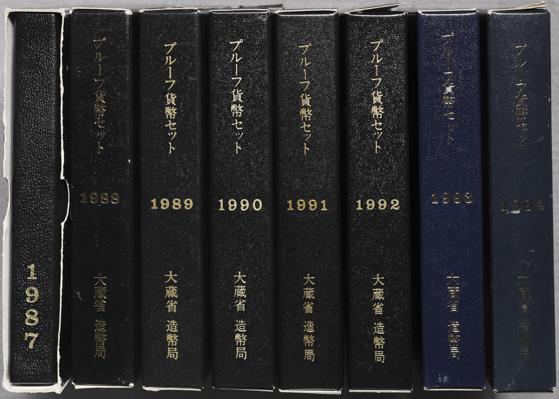 限时竞拍,プルーフ貨幣セット1987~1994 計8個セット返品不可Sold as is