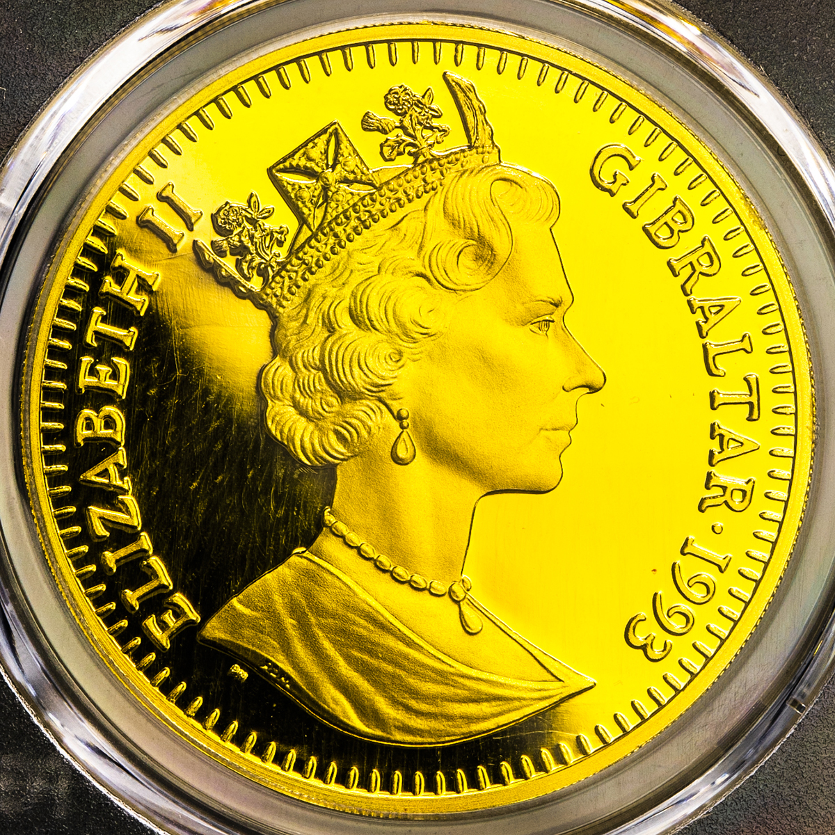 貨幣博物館 | GIBRALTAR ジブラルタル 2Crown in Gold 1993 Proof