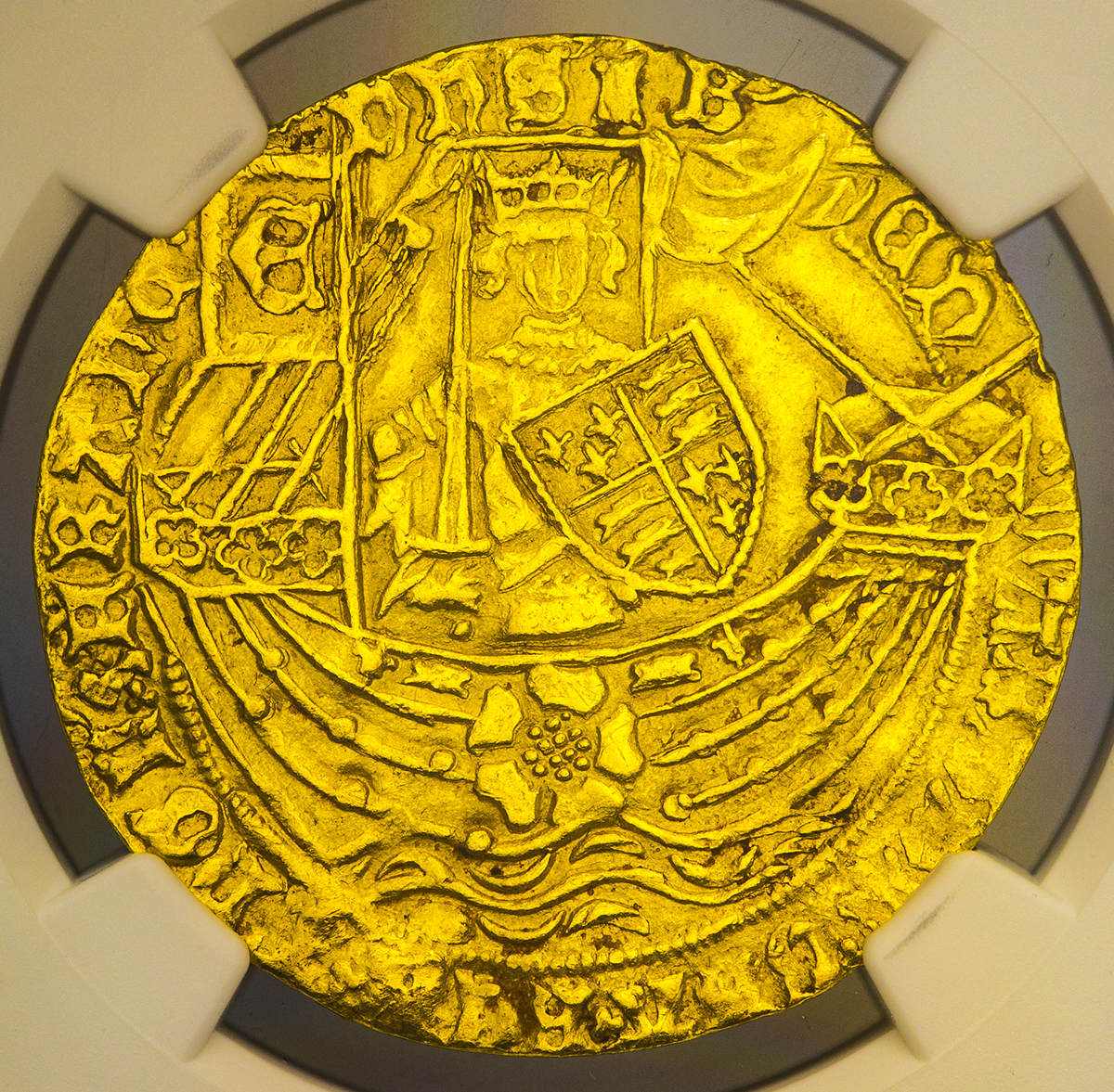 貨幣博物館 Great Britain Edward Iv エドワード4世 1461 85 Ryal Rose Noble Nd 1461 70 やや歪みある以外 Ef