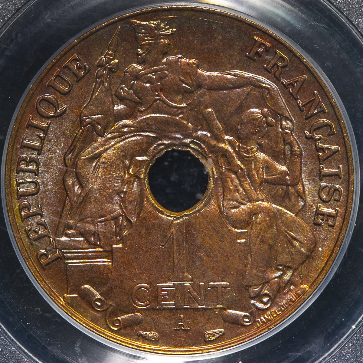 限时竞拍,FRENCH INDO-CHINA フランス領インドシナCents 1939A PCGS-MS66BN