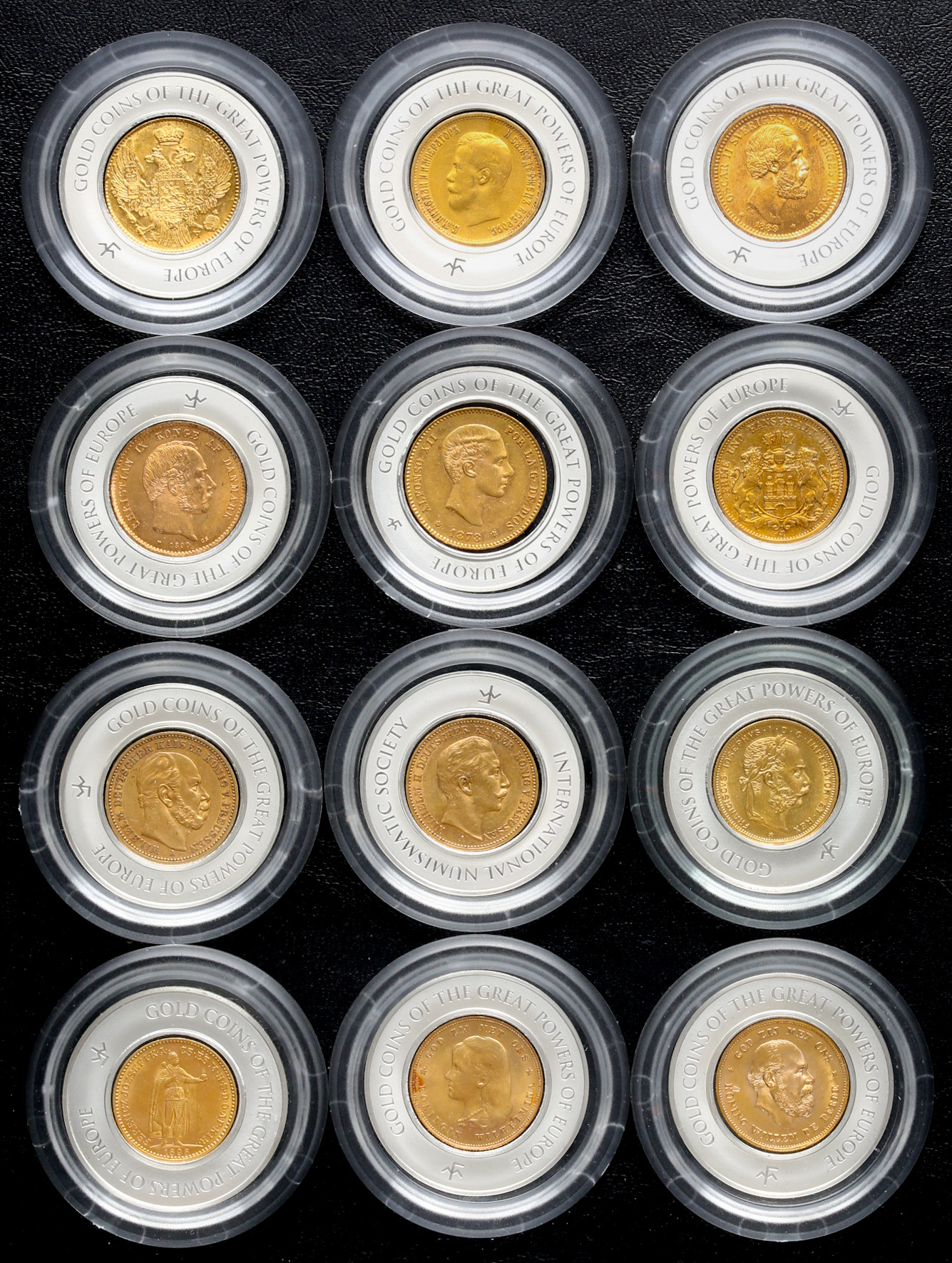 貨幣博物館 | Lot of world coins 世界のコイン “GOLD Coin of The Great Powers of EUROPE“  12ヵ国の代表金貨セット 返品不可 要下見 Sold as is No returns with custom case by Franklin  mint フランクリン・ミント社製ケース