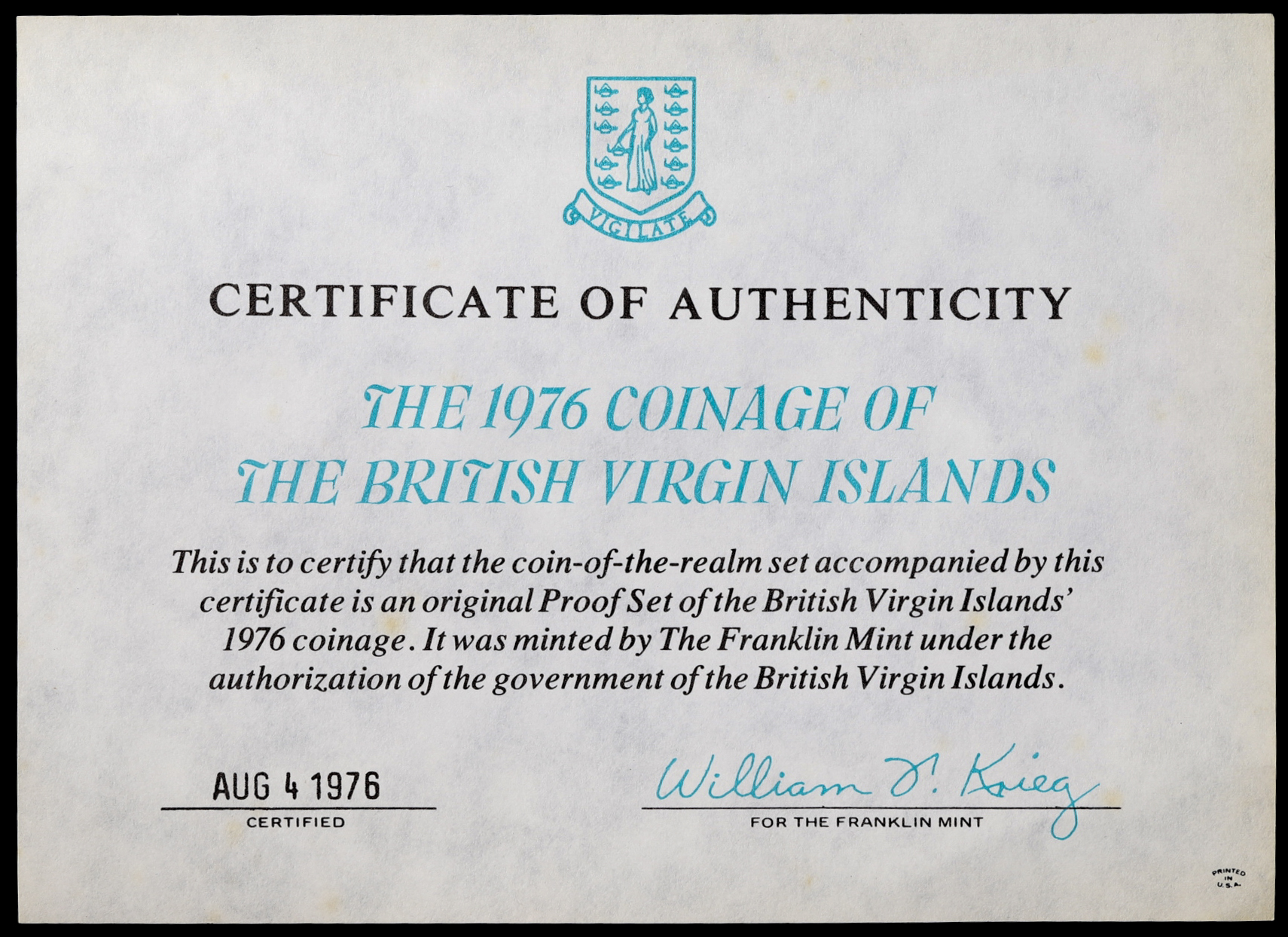 貨幣博物館 | BRITISH VIRGIN ISLANDS イギリス領ヴァージン諸島