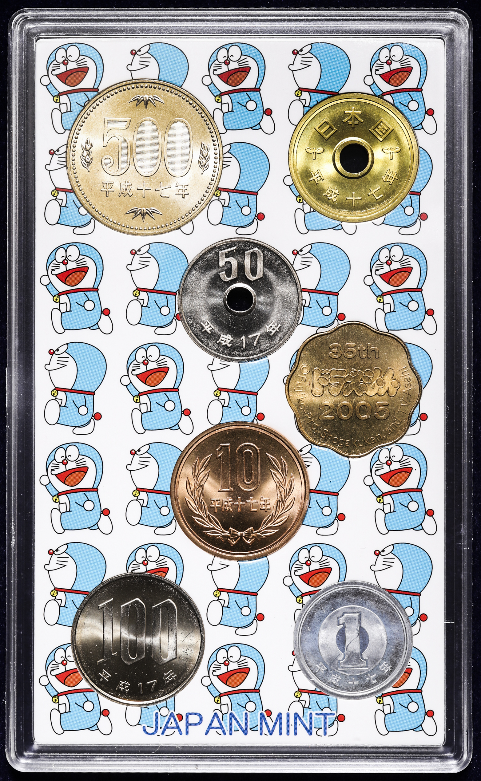 ドラえもん貨幣セット　2つセット 貨幣博物館 | 日本 貨幣セット各種 UNC&Proof