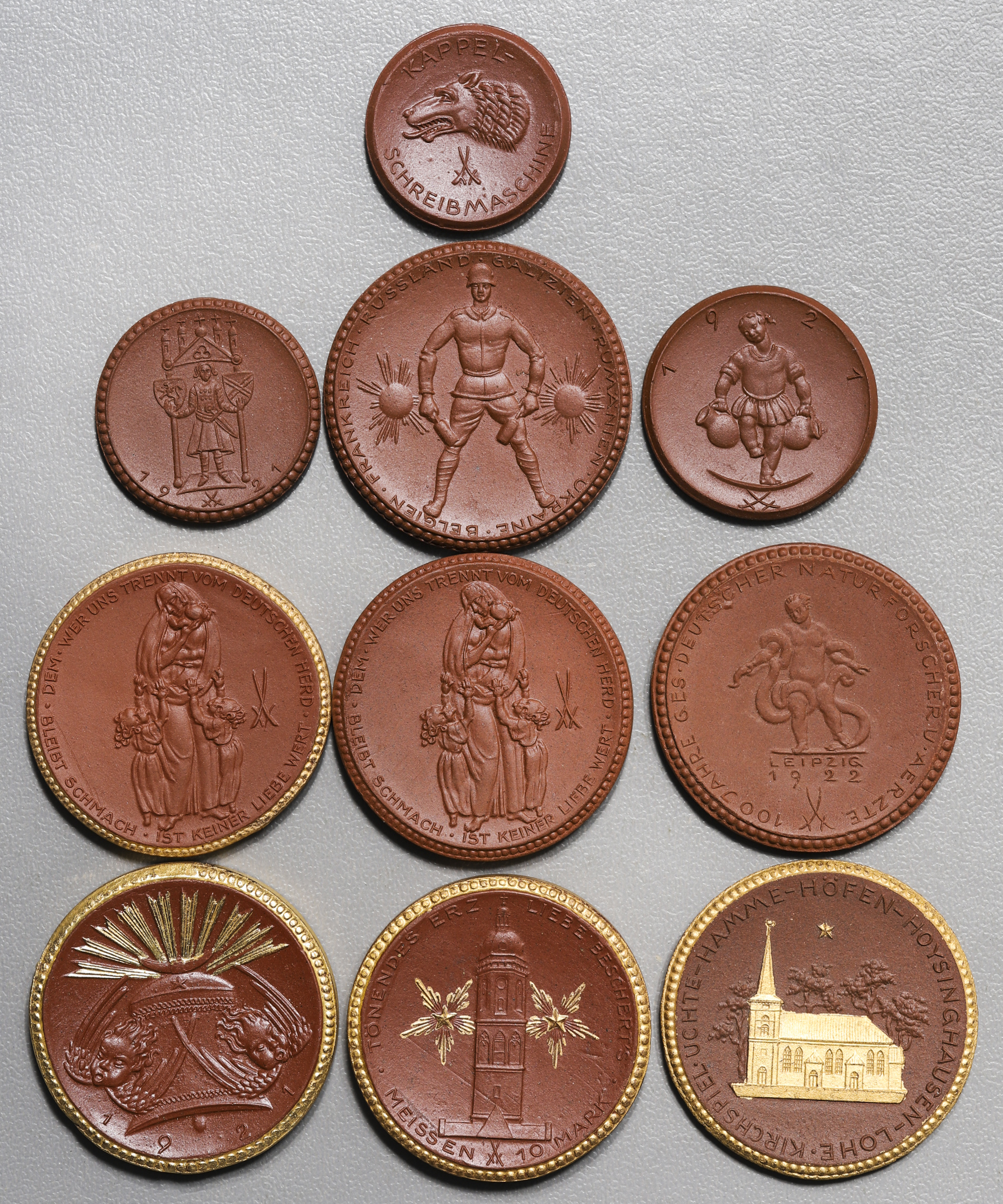 よ*ぴ様 1921年ドイツ　シュトゥットガルト 5マルク陶貨-Notgeld 金 JCC | ジャパンコインキャビネット / ドイツ ニュルンベルク 1921年