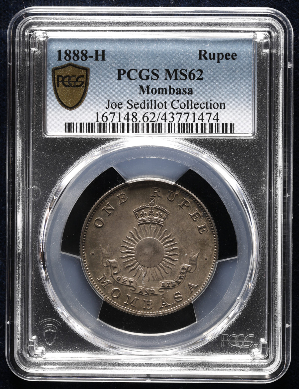 貨幣博物館 | MOMBASA モンバサ Rupee 1888H AU~UNC