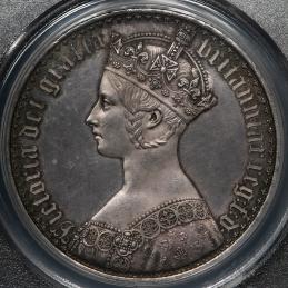 GREAT BRITAIN Victoria ヴィクトリア（1837~1901） Crown 1847 PCGS-PR63 トーン Proof UNC