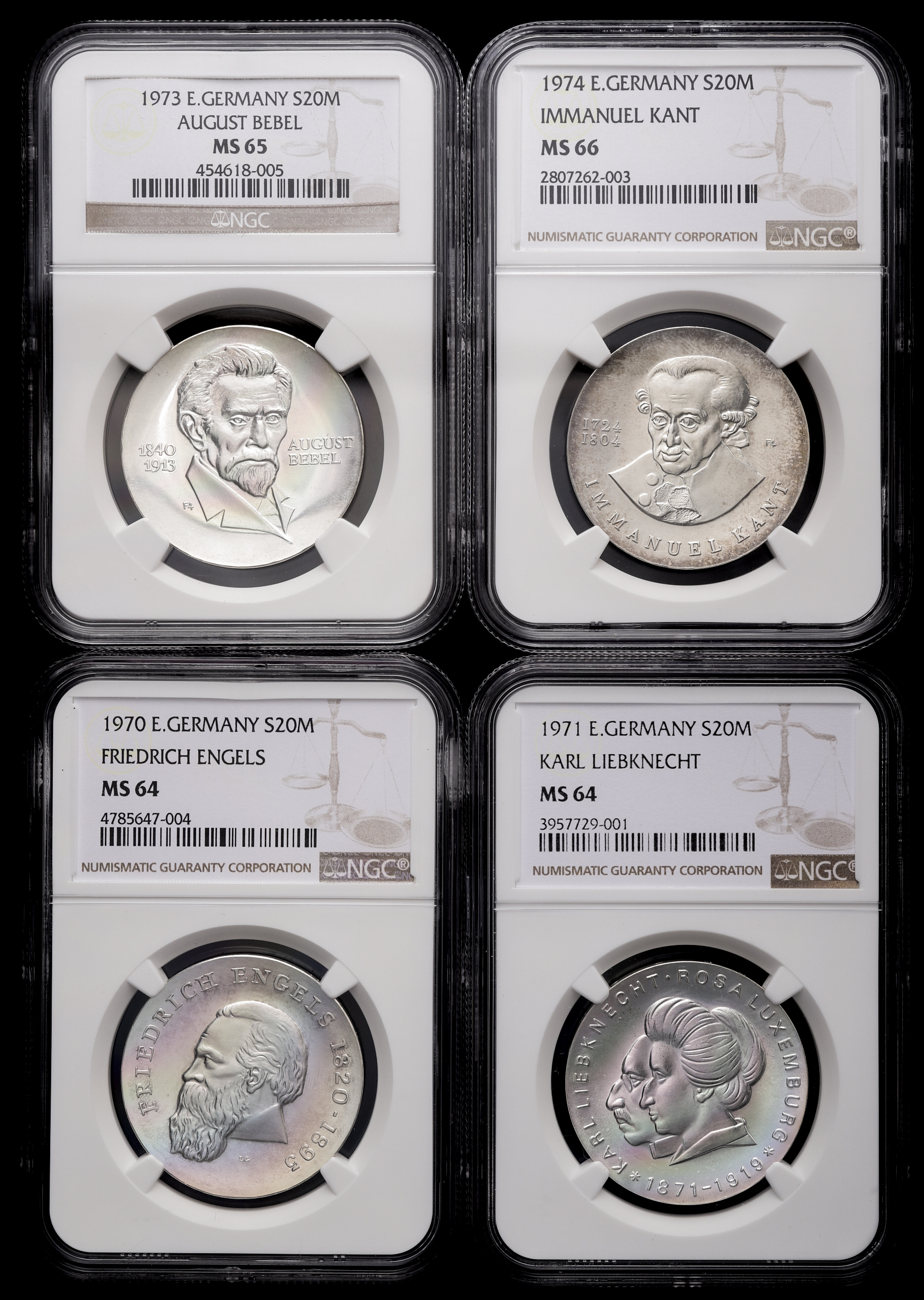 ドイツ貨幣　計70枚 貨幣博物館 | GERMANY Democratic Rep 東ドイツ 20Mark 1966