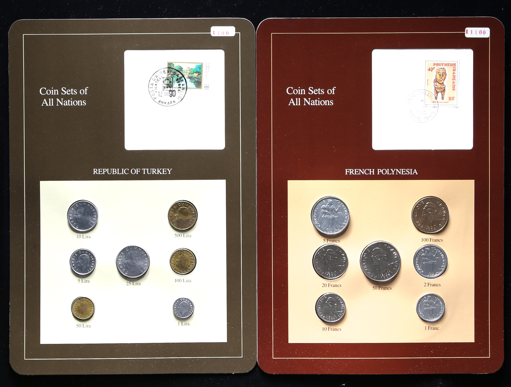 貨幣博物館 | Coin Set of All Nations フランクリンミント社製 世界各国33シート入り 国内送料別途500円 返品不可  Sold as is No returns