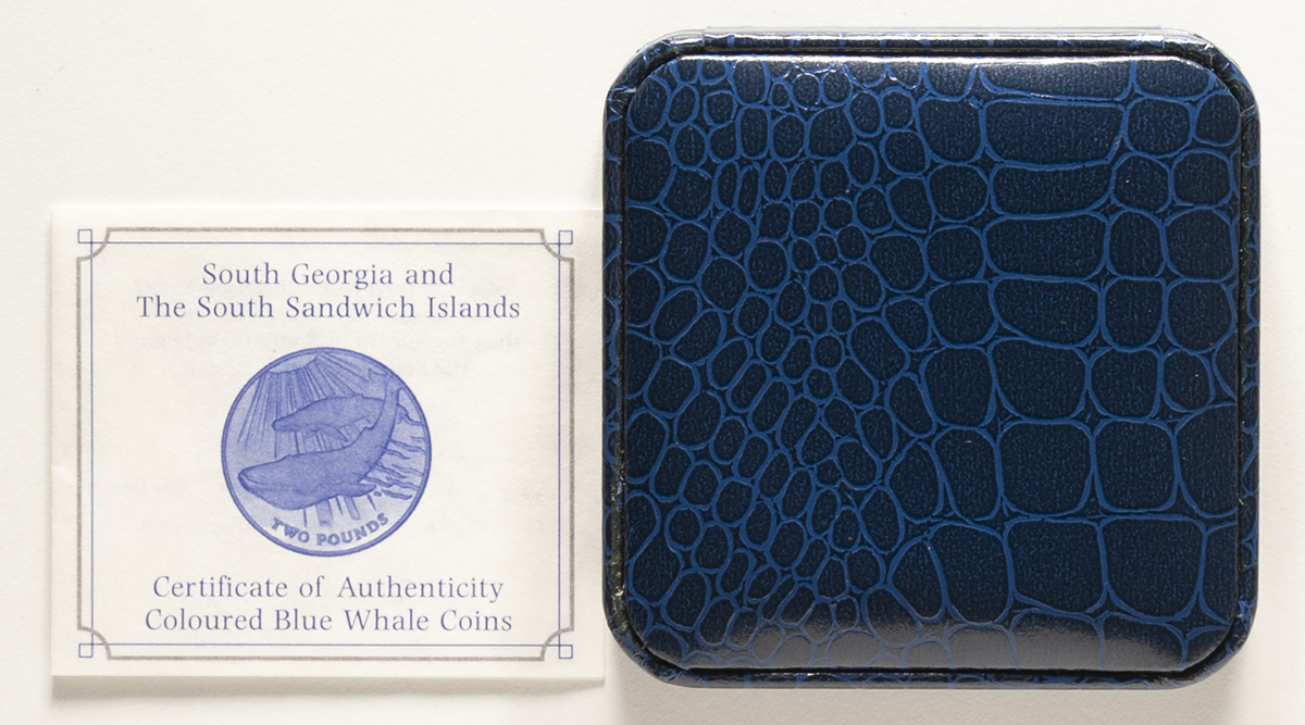 オークション South Georgia The South Sandwichs Island サウスジョージア サウスサンドウィッチ諸島 2pounds 13 保証書 オリジナルケース付 With Cert And Original Case