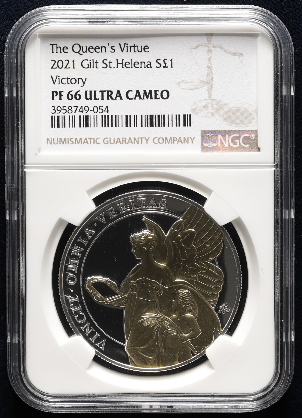 限时竞拍,NGC-PF66 Ultra Cameo SAINT HELENA セントヘレナPound in Silver 2021保証書・オリジナルケース付with  cert and original case Proof