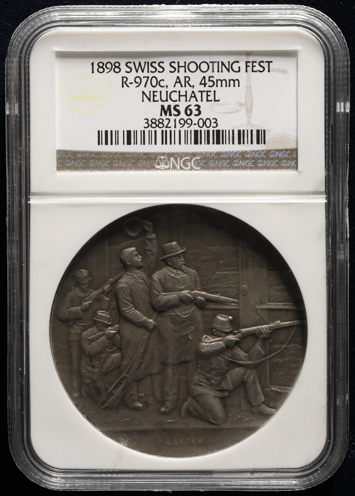 1899年射撃祭銀メダル ザクトガレン-