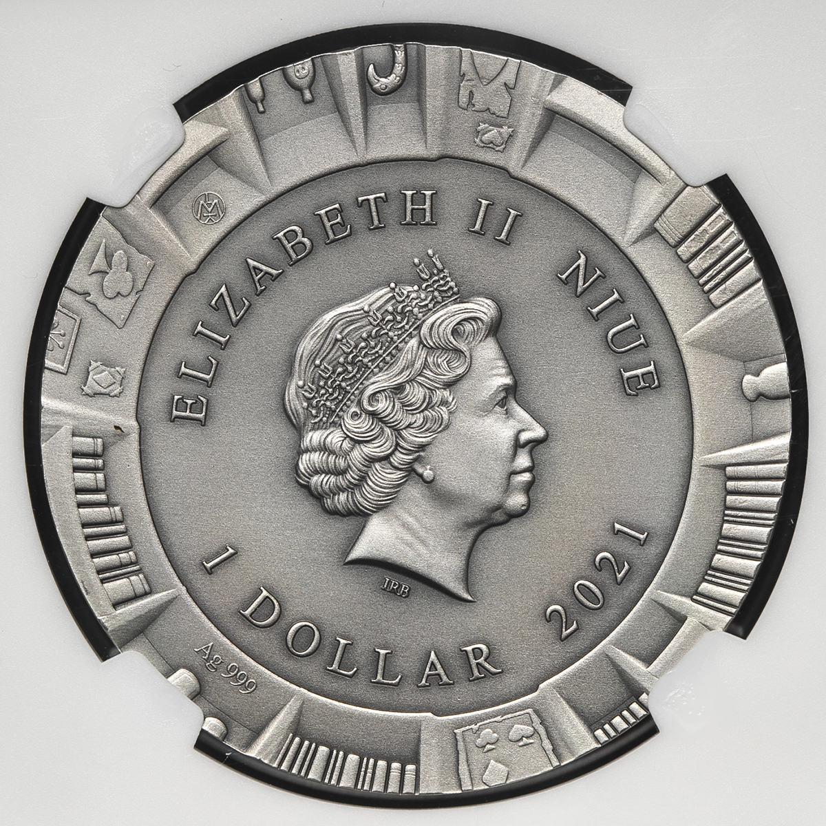 貨幣博物館 | NIUE ニウエ Dollar 2021 アンティーク仕上げ FDC